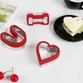 thumbnail image 6 of Valentine's Day Stainless Steel Baking Mould Set for DIY Cookie Cake Creation and 3PCS, 6 of 8