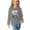 Gray, variant on Nskgu Girls Long Sleeve Shirts Casual Crew Neck Tops Basic Tunic Blouses Heart Printed Cute Sweatshirts for Girls Boys
