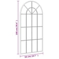 thumbnail image 4 of vidaXL Miroir Mural Noir 50x100 cm Arche Fer, 4 of 4