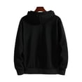 thumbnail image 2 of Outwear para hombre Sudadera con capucha y cuello Chaqueta de manga larga Sudaderas con cremallera de invierno Abrigo deportivo de color sólido, 2 of 3