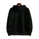 thumbnail image 2 of Outwear para hombre Sudadera con capucha y cuello Chaqueta de manga larga Sudaderas con cremallera de invierno Abrigo deportivo de color sólido, 2 of 3