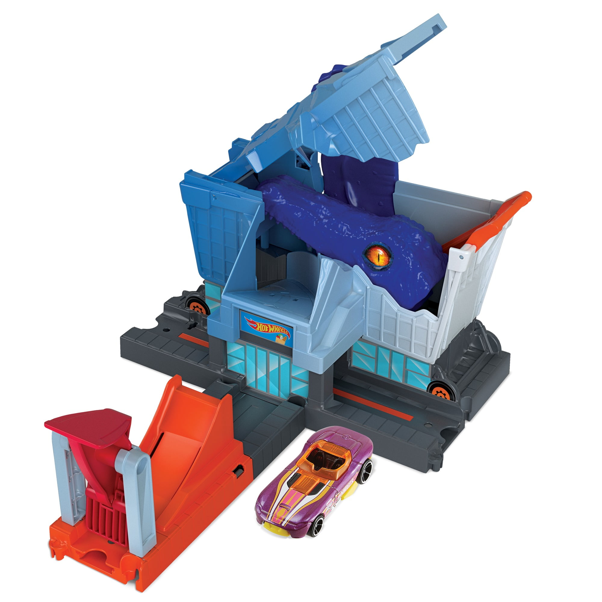 Hot Wheels T-Rex Grocery Attack Playset 