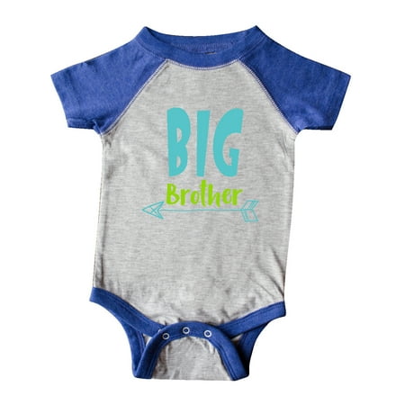 

Inktastic Big Brother Older Brother Arrow - Blue Green Gift Baby Boy Bodysuit
