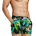 thumbnail image 1 of Bañador para hombre, pantalones cortos de secado rápido con bolsillos, pantalones cortos informales, pantalones de playa de aguas termales junto al mar, 1 of 6