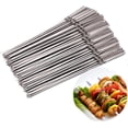 thumbnail image 1 of Signatures 20 Pcs Brochettes de Barbecue Plates Réutilisables en Acier Inoxydable Bâton d'Aiguille de BBQ pour Camping en Plein Air Pique-Nique Outils Outils de Cuisson, 1 of 7