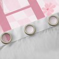 thumbnail image 4 of Erosebridal Letter H Monogrammed Curtains Pack of 2 (42x84 Each),Modern Geometric Pattern Curtains Blackout For Kids Girls, 4 of 7