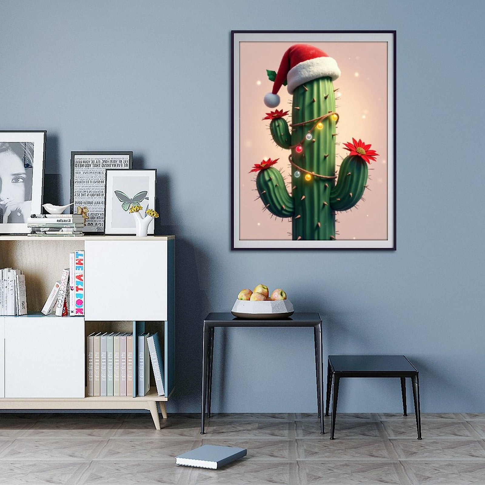 Diamond Art Kit for Adults, Modern Cactus Forest Green Print No.68 Diamond Painting for Adults Beginners, 5D DIY Diamond Art Painting Kits, Colorful Diamond Painting Craft for Home Decor 12x16