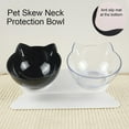 thumbnail image 4 of Bol Incliné pour Chat avec Support de Protection de Cou, Bol Surélevé pour Nourriture et Eau, 4 of 5