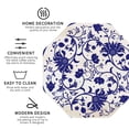 thumbnail image 3 of Naloa Blue And White Porcelain Pattern Leather Coasters for Drinks, Durable Drink Coasters 4 Set for Tabletop Protection, Luxurious Home Décor and Housewarming Gift ( {designName})Octagon, 3 of 6