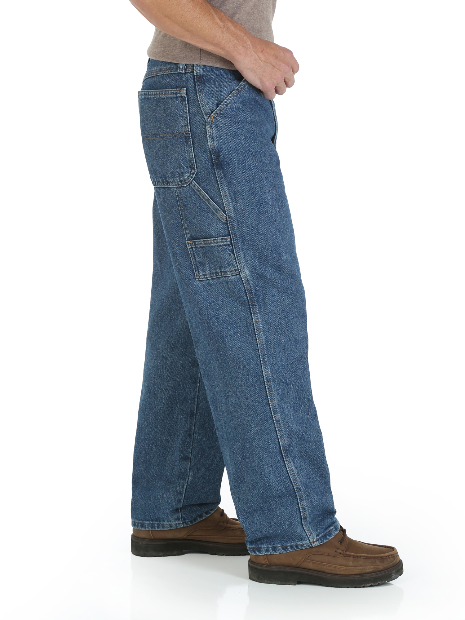 Rustler Men's Carpenter Jeans, Straight Leg, Dark Wash photo 4