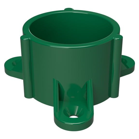 FORMUFIT F114ECT-GR-10 PVC Table Cap, Furniture Grade, 1-1/4 in. Size, Green , 10-Pack