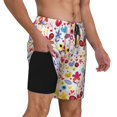 thumbnail image 2 of Daiia Cute Butterfly Flowers Mens Swim Trunks Swim Shorts Quick Dry Swim Shorts with Mesh Lining Pockets-Small, 2 of 9