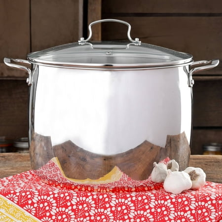 The Pioneer Woman Timeless Beauty Stainless Steel Copper Bottom 16 Quart Stock (Best 16 Qt Stock Pot)