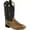 Light Brown/ Black, variant on Old West Youth's Broad Square Toe Boots
