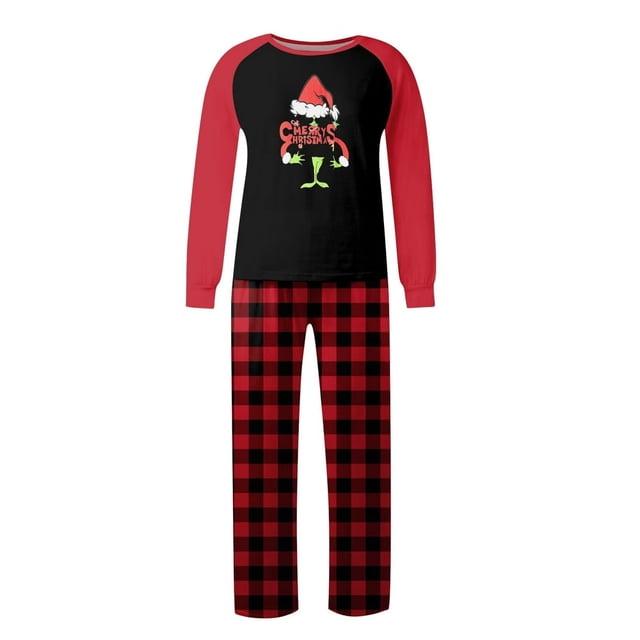 POINTERTECK Pyjamas de Noël Assortis pour Hommes Ensembles de Pyjamas de Vacances Pyjamas de Noël pour Famille