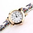 thumbnail image 3 of Toyfunny Watches Women Popular Quartz Watch Luxury Bracelet Flower Gemstone Wristwatch, 3 of 3