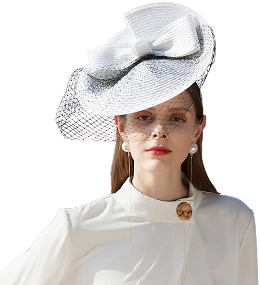 Veil Disc Saucer Fascinator Hat for 