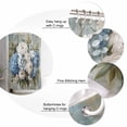 thumbnail image 5 of Shower Curtain Farm Blue White Hydrangea Waterproof Shower Curtain Set with Hooks for Bathroom Showers,Stalls and Bathtubs,54x78In Watercolor Floral Art, 5 of 8
