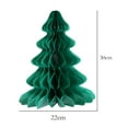 thumbnail image 6 of WRISTBIQUE 2pcs Green Honeycomb Paper Christmas Tree Hanging Decorations for Parties 11.8×8.7×8.7in, 6 of 10