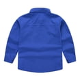 thumbnail image 5 of Kids' Quick Dry Collared School Top Long Sleeve Class Polo Shirt PE Clothing, 5 of 8