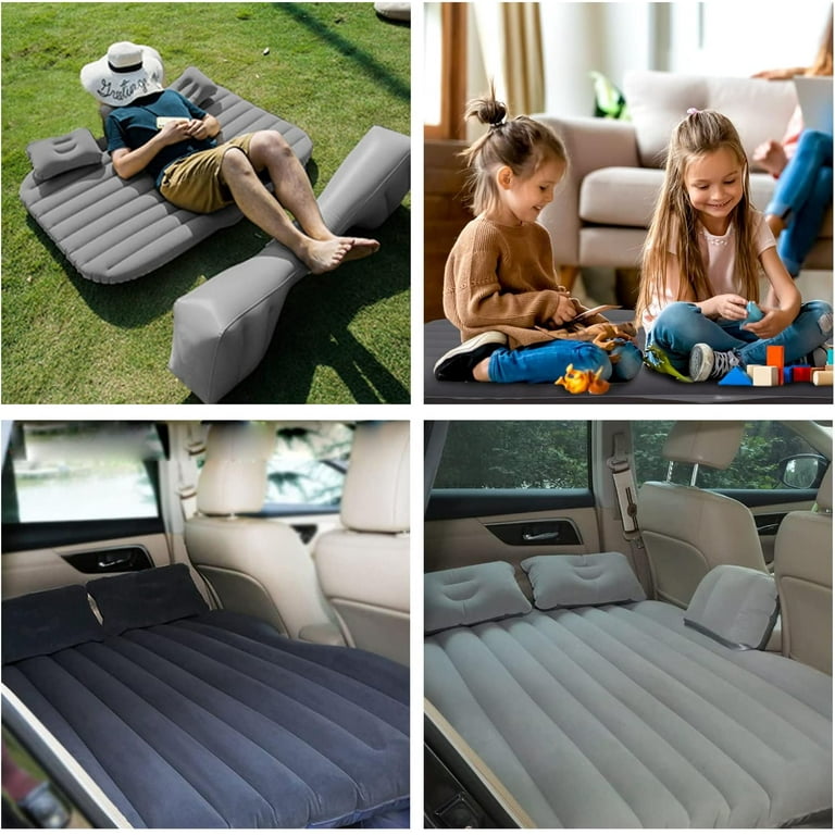 Kvago Portable Inflatable Car Air Bed Mattress with Electric Pump 53.14 x 27.56