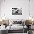 thumbnail image 2 of WFSposter-Texas Longhorn Large Black White Wall Art Cow Animal Pictures Wall Decor Bull Landscape Canvas Cattle Print Painting Modern Artwork Home Decoration for Living Room Bedroom Office, 2 of 6