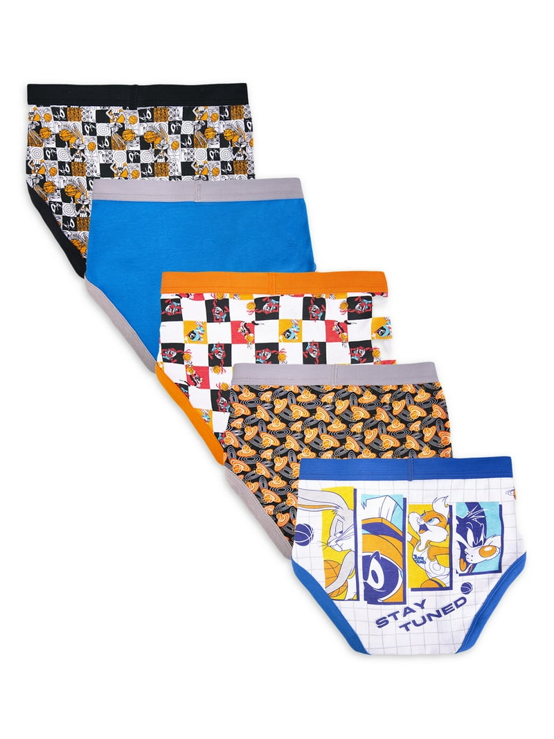 Space Jam Little Boys Brief, 5-Pack, Sizes 4-8 - Walmart.com
