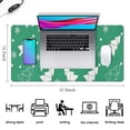 thumbnail image 5 of Long Mouse Pads for Desk,Green Christmas Tree Pattern Desk Mats on Top Of Desks, Desk Mouse Pad Extra Large with 3mm Non-Slip Base and Stitched Edge for Gaming,Office,Work,Home 31.5x15.7in, 5 of 5
