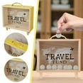 thumbnail image 5 of Wooden Travel Fund Piggy Bank Ticket Shadow Box Travel Memories Display Framefor, 5 of 9
