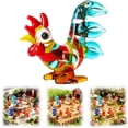 thumbnail image 2 of Cute Crown Chicken Ceramic Craft Ornament Simulation Animal Statue DIY Accessory Exquisite Desktop Garden Decor Figurine, 2 of 4