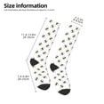 thumbnail image 2 of Gukieu Bee Print Contrast Color Stockings, Elastic Sports Socks Warm Socks Clothing Accessories, Adult Unisex, 2 of 6