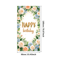 thumbnail image 5 of Floral Design Banner Decorative Flowers Elegant Backdrop for Birthday Celebration Indoor Decor Party Decoration, 5 of 7