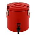 thumbnail image 5 of 10L Red Insulated Beverage Dispenser Stainless Steel Insulated Bucket with Faucet Parties Outdoor Picnics Travels Cafes, 5 of 17