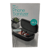 UV Light Cell Phone or Headset Sanitizer Box with Wireless Charger, Black