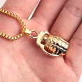thumbnail image 4 of Small Weapons Shape Pendants 70cm Long Chain Necklace Allergy Free Jewelry for Hip Hop Fans, 4 of 6
