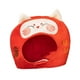 thumbnail image 5 of Sombrero de peluche,Gorro de peluche con forma de gato de la ,gorro de invierno con dibujos de animales,Accesorio fotográfico acogedor para fiesta con forma de animal para, 5 of 8