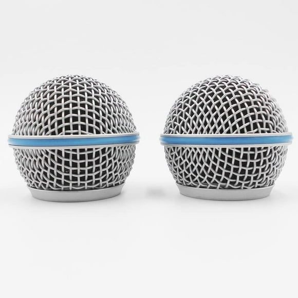 Superior 2-Pack Replacement Blue Steel Mesh Microphone Grill Head for Shure Beta58 Beta58A SM58 SM58LC SM58S SA-M30 SV100 UT2 PGX24 SLX4 Microphone to enhance your experience