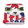 thumbnail image 2 of CADecor Cute Ca American Flag Couch Sofa or Bed Fleece Blanket Throw 58x80 inches, 2 of 3
