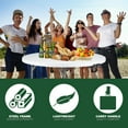 thumbnail image 6 of ZephyPaws 48" Round Folding Table, Collapsible Camping Table,Folding Event Table for Parties and Trade Shows, Portable Indoor/Outdoor Event Banquet Table, White, 6 of 7