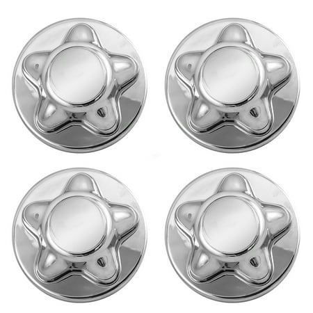 Chrome Upgrade Hub Caps 4 Piece Set of Chrome Center Wheel Hub Caps Lug Nut Covers Replacement for Ford SUV Pickup Truck XL3Z 1130 DA ()