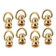 thumbnail image 3 of Button Studs Rivets,12 Sets D Ring Brass Ball Studs Rivets D Ring Rivets Smooth Operation, 3 of 9