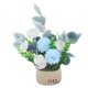 thumbnail image 1 of Realistic Artificial Flower In Pot Desktop Small Potted Flower Decoration Fake Bonsai Model, 1 of 4