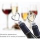 thumbnail image 4 of 6Pcs Decorative Wine Bottle Stoppers, Stainless Steel Love Shape Design Beverage Bottle Stopper Reusable Plug for Wedding Party Gifts Favors (2Pcs Si, 4 of 4