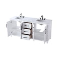 thumbnail image 6 of Elegant Kitchen and Bath 72 Inch Double Bathroom Vanity In Chocolate Oak, 6 of 7