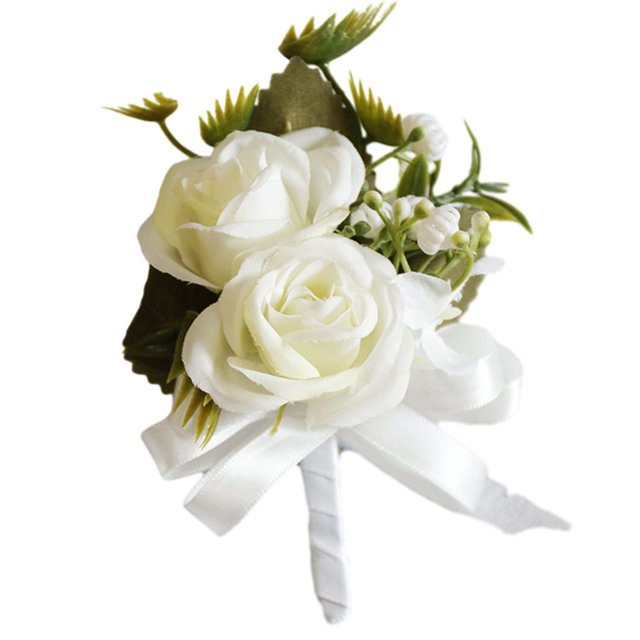 Jumpingount Suministros de boda ecológicos - de corsé de boda de larga duración Corsage de boda nupcial blanco Type3 NO3