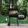 thumbnail image 5 of Char-Griller Smokin' Pro™ Offset Smoker Grill | Black Charcoal Barrel Grill with Side Fire Box Attachment, 5 of 16