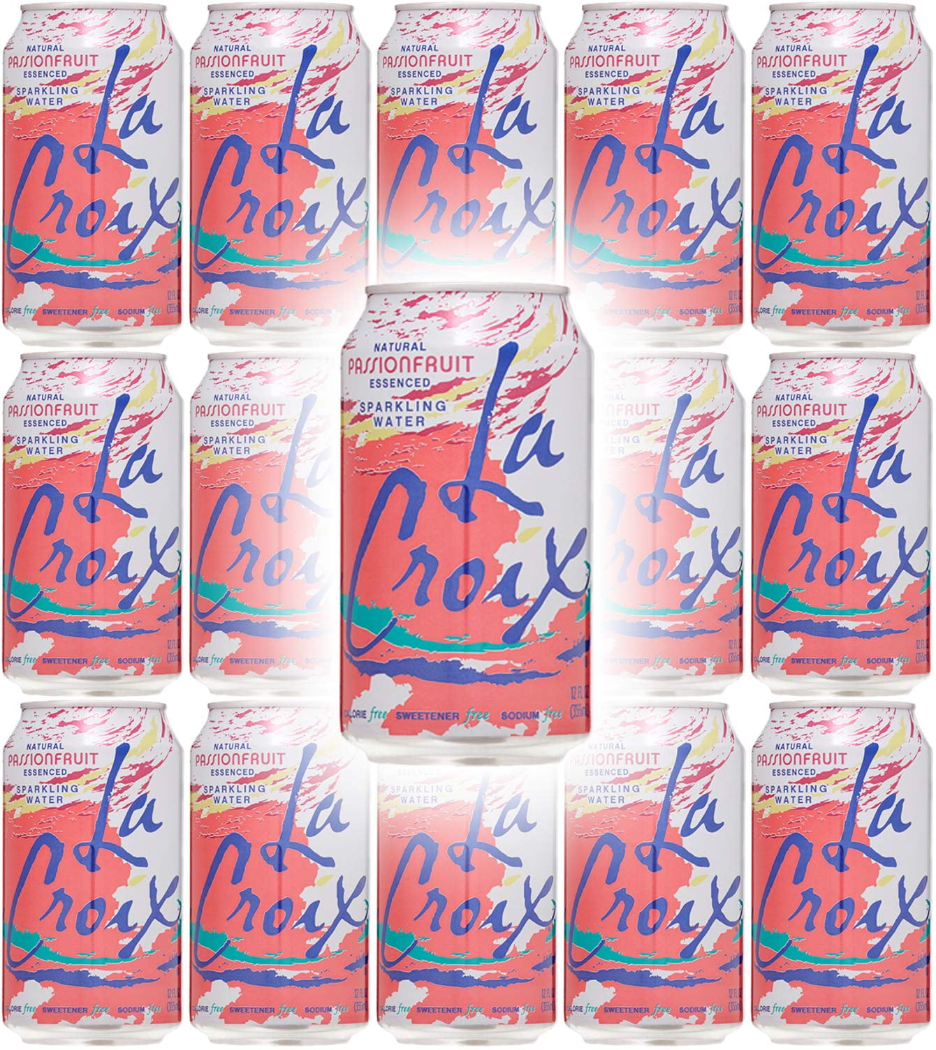 La Croix Passion Fruit Naturally Essenced Flavored Sparkling Water, 12