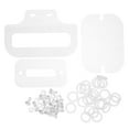 thumbnail image 1 of HONMEET Vis en Plastique Design Transparent pour Fixation Sécurisée de Cage 10 Ensembles de Vis et Écrous Inclus, 1 of 7