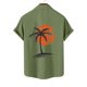 thumbnail image 4 of Mens Manga Corta Botón Abajo Camisas, Cuello de Vuelta Impresa Blusa, Top de Verano de la Moda Casual, 4 of 9