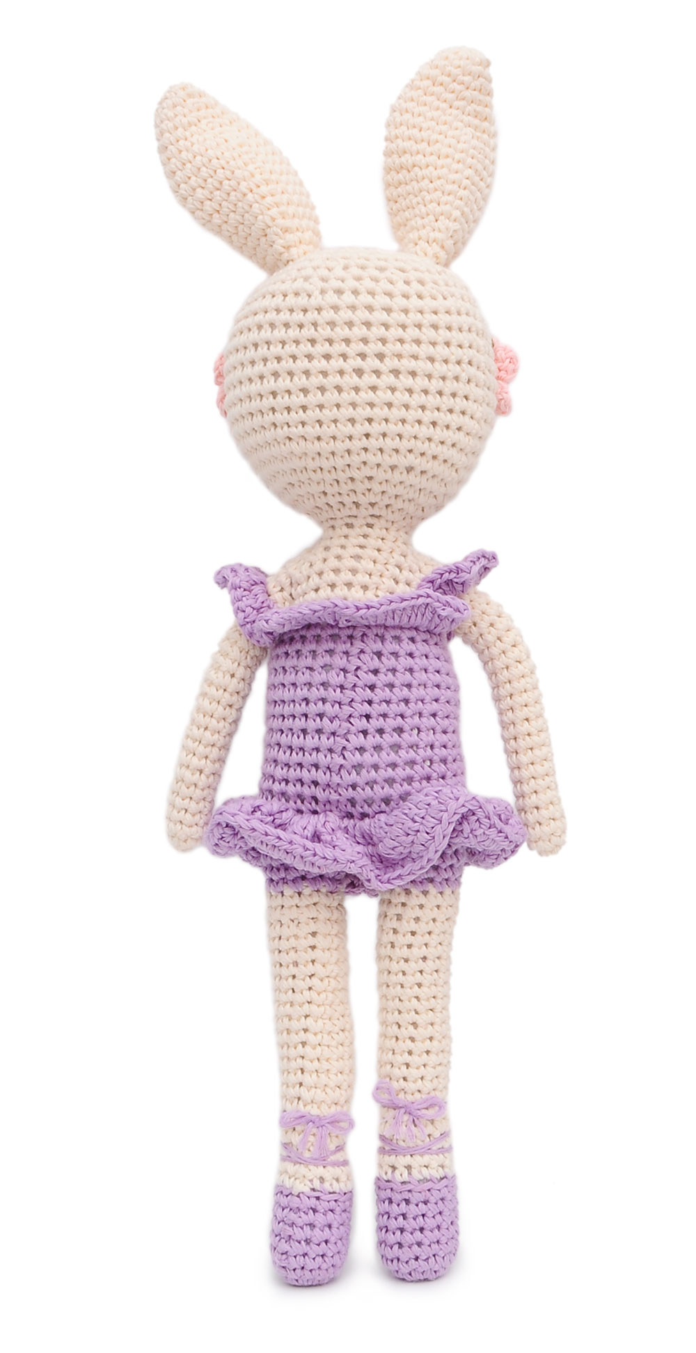 Blue Ballerina Bunny Softie Amigurumi Plushie One of A Kind Crocheted